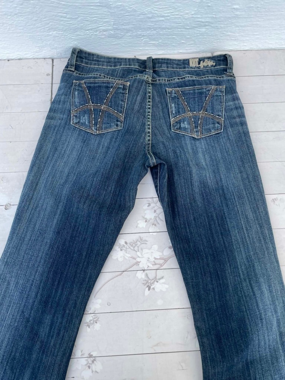 Farah Women's Dark Blue Flared Jeans - Picture 2 of 9